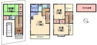 京阪「淀」駅まで、徒歩9分！
ＬＤＫ広々約13帖！3階建の3ＬＤＫ！
バルコニー3か所有！全居室収納有！
小学校徒歩圏内の為、お子様の通学も安心！
