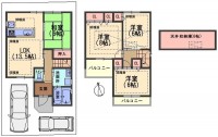 ２０１２年５月建築の築浅物件！ＪＲ『桂駅』徒歩１１分！
４ＬＤＫ＋駐車２台！全居室に床暖房付！天井収納もあり、収納豊富！
南向きにつき、陽当り良好♪