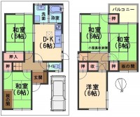 阪急『洛西口駅』『東向日駅』まで徒歩１４分！
閑静な住宅地！全居室6帖以上の５DＫ！
生活施設が徒歩圏内に揃っており生活便利な立地♪