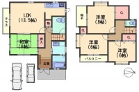 リフォーム歴有り！全居室6帖以上＆駐車スペース2台可能！整った区画でキレイな街並み！
収納スペースも充実＆室内キレイにお使いです！
小学校まで徒歩圏内！通学も安心♪