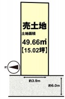 前面道路ゆったり6ｍ！
建築条件無し土地に付き、お好きなハウスメーカー・工務店で建築可能です！