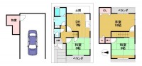 ２０２３年７月リフォーム済！全居室６帖以上！
南一面空きに付き、陽当り・通風良好！
１階はガレージ 物置の為収納に便利です！