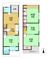 向日市、伏見区、南区の不動産なら<br>センチュリー21ユニバーサルホームサービス向日町店へ！ 閑静な住宅地の５ＤＫ！南向きにつき陽当たり良好！
阪急とＪＲの２ＷＡＹアクセスで通勤や通学に便利！
徒歩圏内にスーパーやコンビニなど商業施設充実！