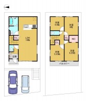 全７区画の分譲地！
ＬＤＫ広々約１９帖！全居室収納あり！ＷＩＣ付きの４ＬＤＫのお家！
スーパー・コンビニ・公園等生活施設が徒歩圏内に充実！
子育て世帯にもおすすめ♪