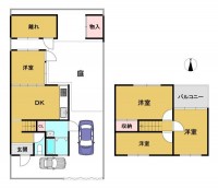 南向きにつき、日当り良好！
広々とした庭もございます！
駐車２台可能！ゆとりのある駐車スペース！