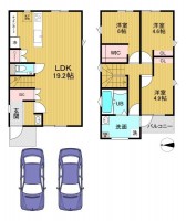 大型分譲地内の２０２２年１２月建築！
室内大変丁寧にご使用されており、広々としたリビングが魅力！
洗濯動線がスムーズな間取り設計！前道広々６メートル、駐車２台可能！