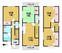 全居室６帖以上の４ＬＤＫ！
教育施設まで徒歩１０分以内とお子様の通学も安心ですね♪
徒歩圏内に生活施設も充実しており便利な立地！