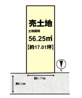 向日市、伏見区、南区の不動産なら<br>センチュリー21ユニバーサルホームサービス向日町店へ！ 建築条件無し売土地☆お好きなハウスメーカー・工務店で建築可能！
前面道路は交通量も少なく、閑静な住宅地♪
収益物件としてもご検討ください！
