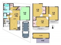 向日市、伏見区、南区の不動産なら<br>センチュリー21ユニバーサルホームサービス向日町店へ！ 南向きの為、陽当たり・通風良好！
ＬＤＫに床暖房二機搭載！ファミリー層におススメの４ＬＤＫ！
収納スペースも豊富！徒歩圏内に生活施設が充実♪