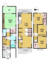 向日市、伏見区、南区の不動産なら<br>センチュリー21ユニバーサルホームサービス向日町店へ！ ＪＲ『向日町駅』まで徒歩６分と通勤・通学に便利な立地！
徒歩圏内に生活施設が充実！各居室に収納完備！
２階リビングで開放感のある４ＬＤＫ！