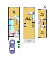 閑静な住宅地で子育て世帯にもオススメ♪
神川小学校まで徒歩６分でお子様の通学も安心！
南向きで陽当たり・通風良好です！