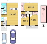 オール電化住宅!太陽光発電3.49kw&蓄電池搭載!
室内大変丁寧にお使いです!カーポート2台分付きの駐車場!
小学校まで徒歩4分でお子様も安心!