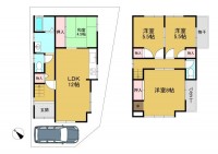 向日市、伏見区、南区の不動産なら<br>センチュリー21ユニバーサルホームサービス向日町店へ！ 阪急『西向日駅』徒歩８分の駅近物件！
収納豊富な４ＬＤＫのお家♪
周辺施設も徒歩圏内！生活に便利な立地です♪
