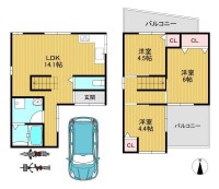 向日市、伏見区、南区の不動産なら<br>センチュリー21ユニバーサルホームサービス向日町店へ！ オール電化住宅！普通車1台駐車可能☆
令和４年６月フルリノベーション済み！
南北両面にバルコニーがある為、日当たり良好です♪