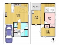 向日市、伏見区、南区の不動産なら<br>センチュリー21ユニバーサルホームサービス向日町店へ！ ２０２６年７月完成予定の新築戸建！
阪急『東向日駅』まで徒歩１５分！
間口広々約７メートル！各居室に収納完備！