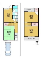 向日市、伏見区、南区の不動産なら<br>センチュリー21ユニバーサルホームサービス向日町店へ！ 平成２８年７月フルリフォーム済！
前道ゆったり６．４ｍ！駐車ラクラク♪
各居室６帖！南側空きにつき採光・通風良好！