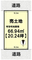 向日市、伏見区、南区の不動産なら<br>センチュリー21ユニバーサルホームサービス向日町店へ！ 阪急とＪＲの駅チカ２ＷＡＹアクセス！
南北の両面道路につき、陽当たり・通風良好！閑静な住宅地の整形地！
自由設計のため、お好きな間取りで建築可能♪