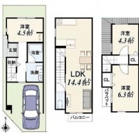 向日市、伏見区、南区の不動産なら<br>センチュリー21ユニバーサルホームサービス向日町店へ！ 南西角地につき陽当たり・通風良好！
２階がリビングのため、外からの視線が気になりにくい☆
阪急『東向日駅』まで徒歩約９分！