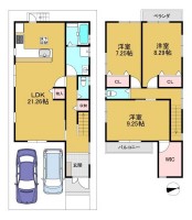 向日市、伏見区、南区の不動産なら<br>センチュリー21ユニバーサルホームサービス向日町店へ！ 全１６区画の分譲地！
LDK広々約２０帖！全居室収納スペース付き！
浴室乾燥暖房機・浴室TV・食器洗乾燥機・玄関収納庫付き☆
