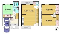2026年9月リフォーム完成!全居室6帖以上の3LDK!
スーパーやコンビニが近くて買い物便利!
小学校・中学校も徒歩圏内でお子様の通学も安心♪