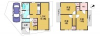 向日市、伏見区、南区の不動産なら<br>センチュリー21ユニバーサルホームサービス向日町店へ！ 北西角地につき陽当たり・通風良好！
小・中学校、幼稚園等教育施設が徒歩圏内のため、お子様世帯にも安心です！
周辺交通量も少なめの為、お子様の通学にも安心な立地！